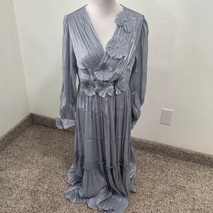 🏹 NWOT Anewsta Metallic Maxi Dress Gown Formal Dress